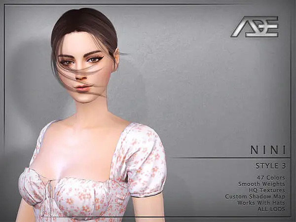 Nini Style 3 Hair by Ade Darma ~ The Sims Resource for Sims 4