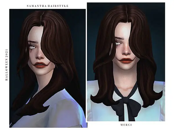 Samantha Hair by Merci ~ The Sims Resource for Sims 4