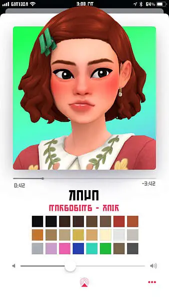 Kaya hair ~ Marso Sims for Sims 4