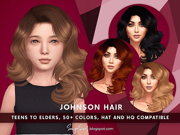 Johnson Hair ~ Sonya Sims for Sims 4