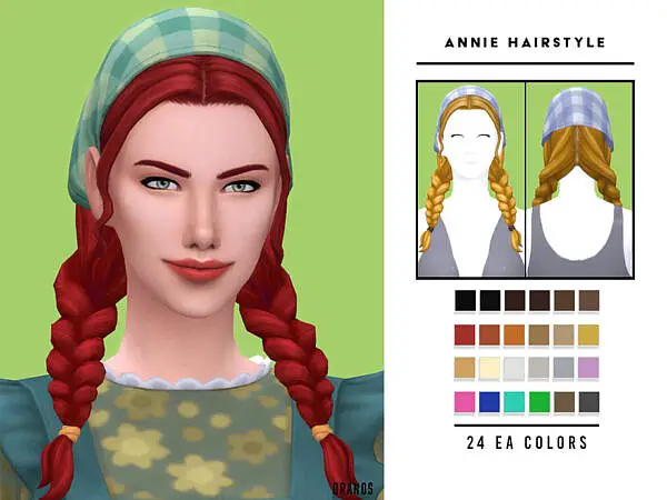 Annie Hairstyle by OranosTR ~ The Sims Resource for Sims 4