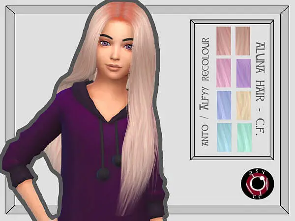 Antos Aluna Hair by Psychachu ~ The Sims Resource for Sims 4