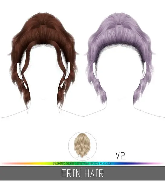 Erin Hair ~ Simpliciaty for Sims 4