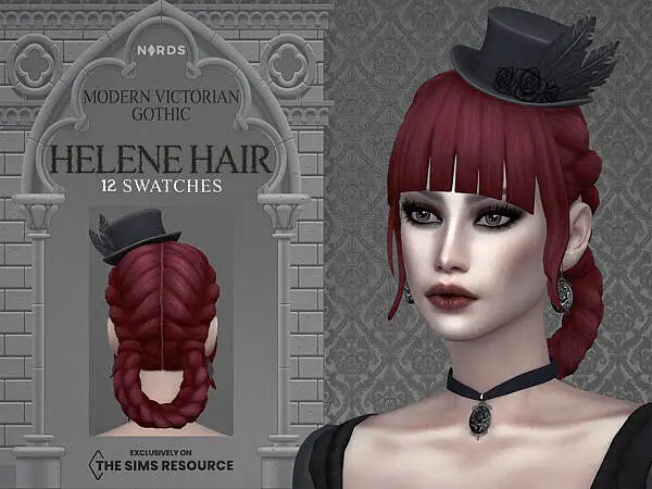 Helene Hair Recolored by Nords ~ The Sims Resource for Sims 4