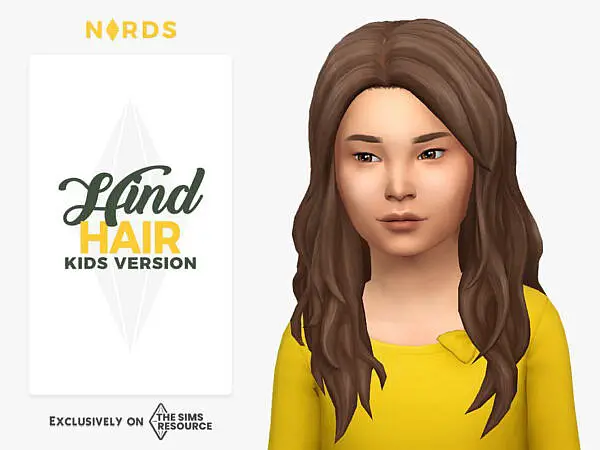 Hind Hair by Nords ~ The Sims Resource for Sims 4
