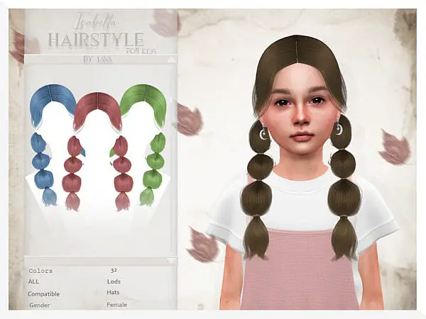 Isabella Child hair by JavaSims ~ The Sims Resource for Sims 4