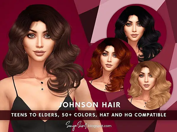 Johnson Hair ~ Sonya Sims for Sims 4
