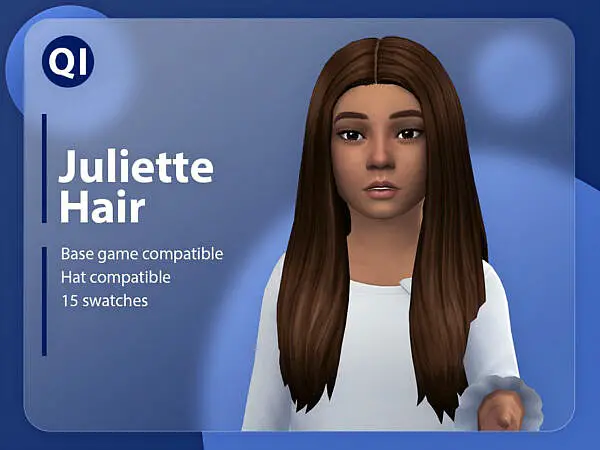 Juliette Hair by qicc ~ The Sims Resource for Sims 4