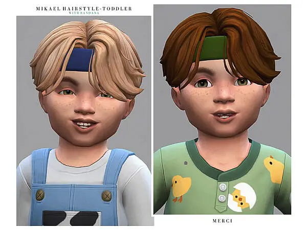 Mikael Hair Toddler by Merci ~ The Sims Resource for Sims 4