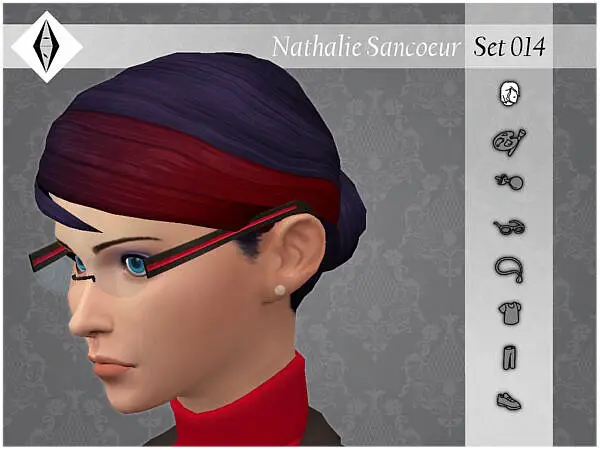 Nathalie Sancoeur Set014 Hair by AleNikSimmer ~ The Sims Resource for Sims 4