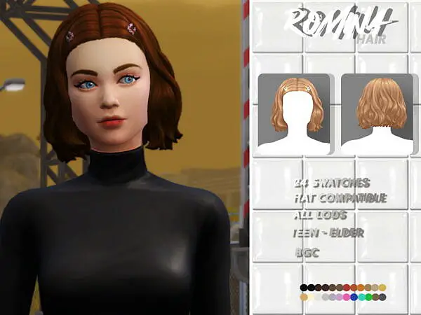 Romina Hair by sehablasimlish ~ The Sims Resource for Sims 4