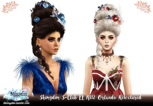 S Clubs LL N112 Orlando Hair Retexture ~ The Sims Resource for Sims 4