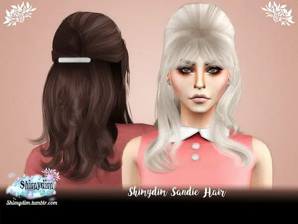 Sandie Hair ~ Shimydim for Sims 4