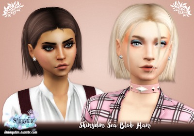 SEA BLOB HAIR ~ Shimydim for Sims 4