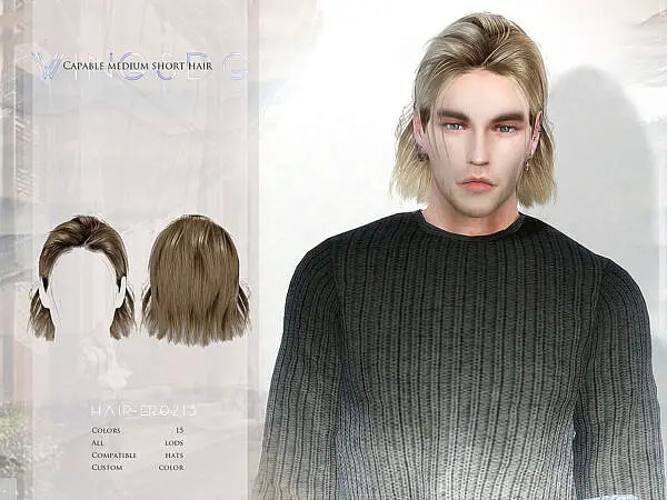 Capable medium short hair ~ The Sims Resource for Sims 4