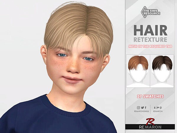 Maritini Child Hair Retexture ~ The Sims Resource for Sims 4
