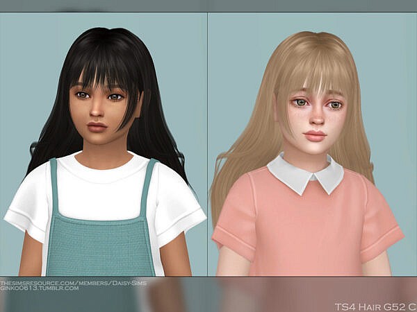 Child Hair G52 ~ The Sims Resource for Sims 4