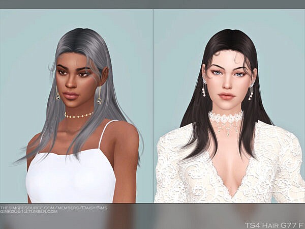 Female Hair G77 ~ The Sims Resource for Sims 4
