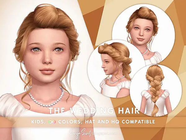 The Wedding Hair KIDS ~ The Sims Resource for Sims 4