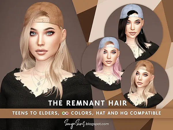 The Remnant Hairstyle ~ The Sims Resource for Sims 4