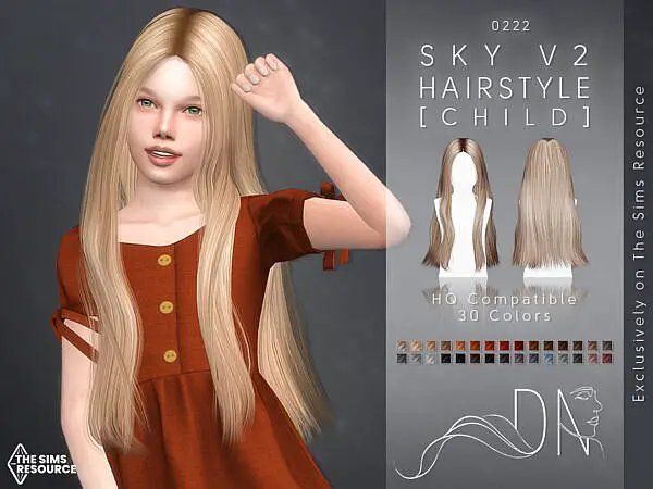 Sky Hairstyle V2 [Child] ~ The Sims Resource for Sims 4