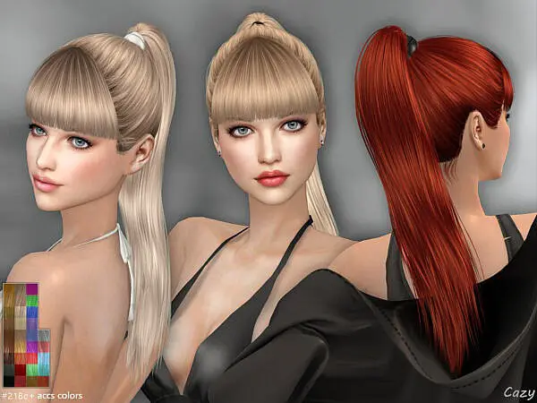 Lis   Female Hairstyle Set ~ The Sims Resource for Sims 4
