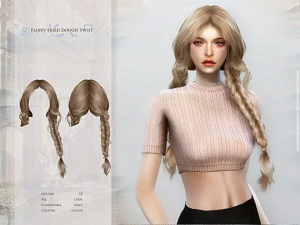 ER0220 Fluffy fried dough twist ~ The Sims Resource for Sims 4