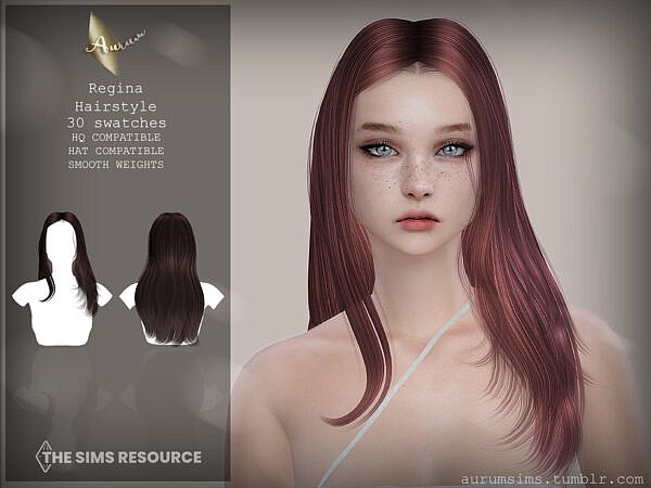 Regina Hairstyle ~ The Sims Resource for Sims 4