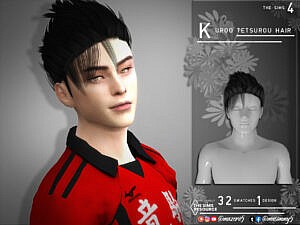 The Sims Resource - Hair Nishinoya Yuu