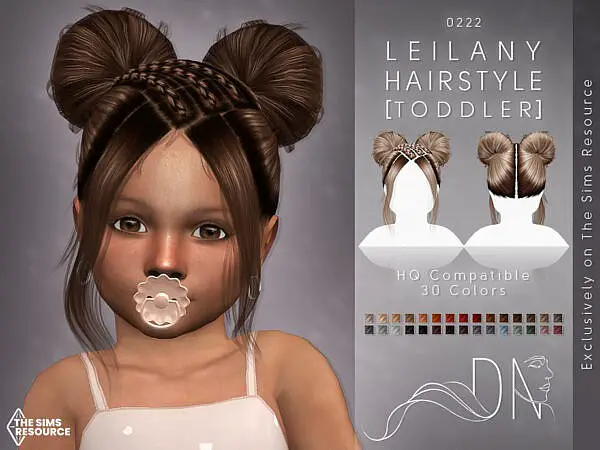 Leilany Hairstyle [Toddler] ~ The Sims Resource for Sims 4