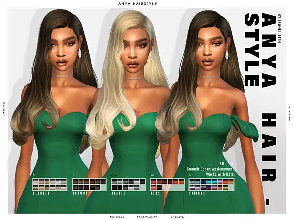 Anya Hairstyle ~ The Sims Resource for Sims 4