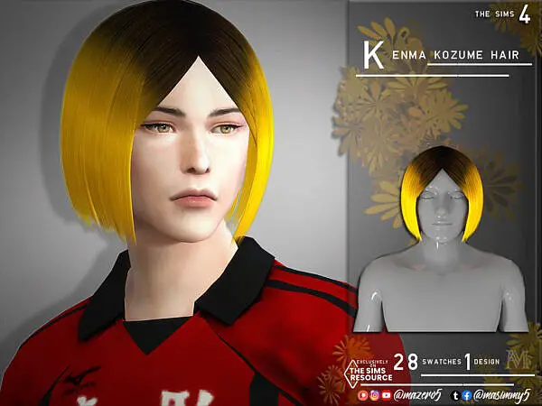 Hair Kenma Kozume ~ The Sims Resource for Sims 4