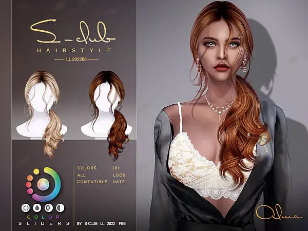 Curly braid hairstyles (ALMA) ~ The Sims Resource for Sims 4