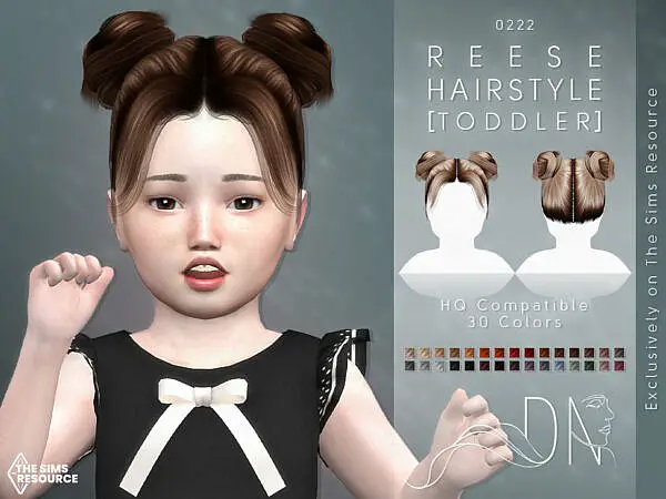 Reese Hairstyle [Toddler] ~ The Sims Resource for Sims 4