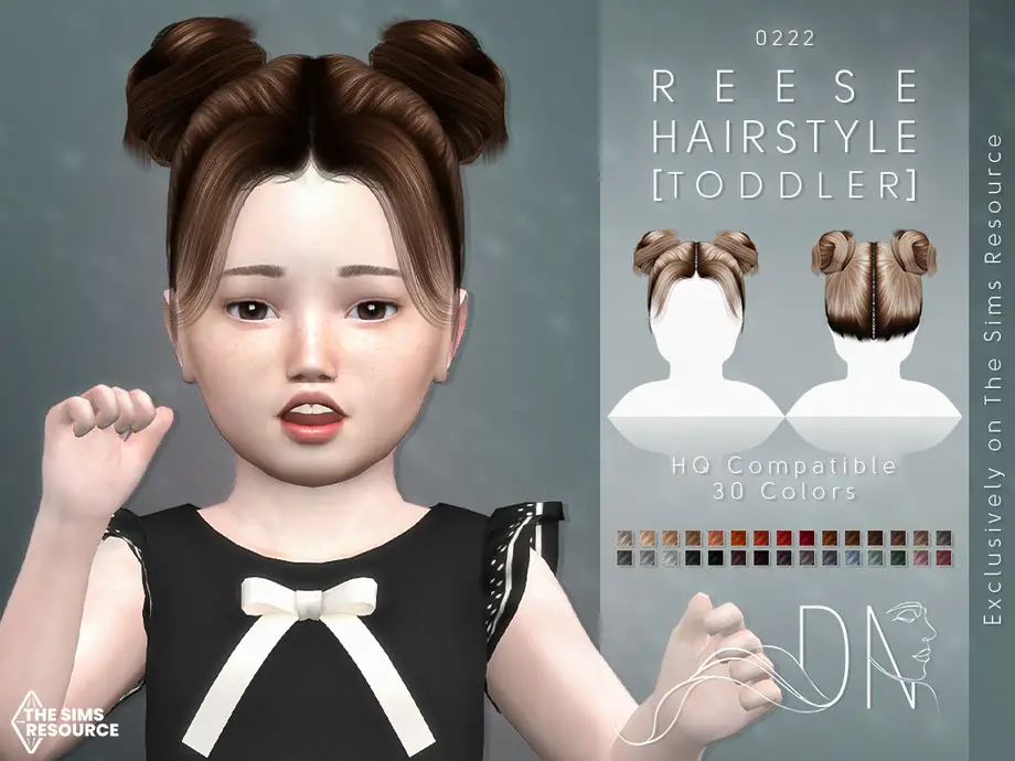 Reese Hairstyle [Toddler] ~ The Sims Resource - Sims 4 Hairs