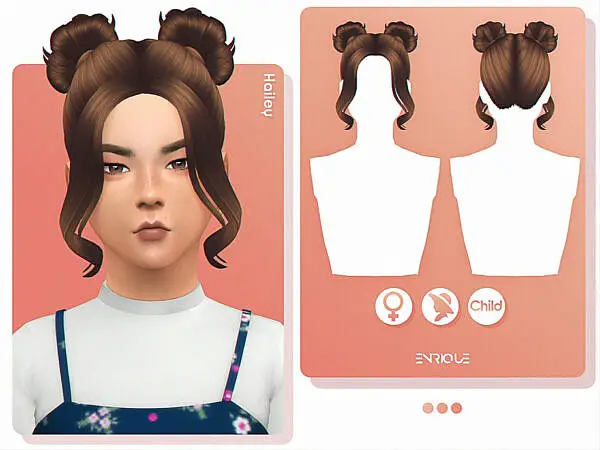 Hailey Hairstyle (Child Version) ~ The Sims Resource for Sims 4