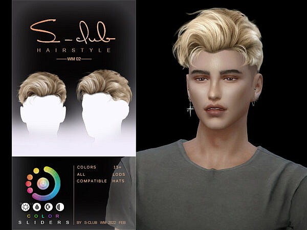 Short man hair (DAVID) ~ The Sims Resource for Sims 4