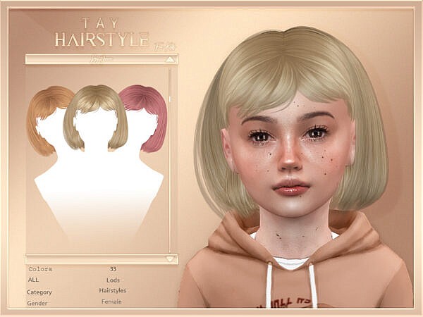 Tay (Child Hairstyle) ~ The Sims Resource for Sims 4