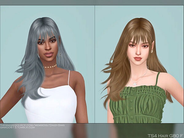 Female Hairstyle G80 ~ The Sims Resource for Sims 4
