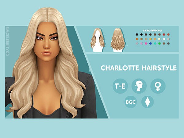 Charlotte Hairstyle ~ The Sims Resource for Sims 4