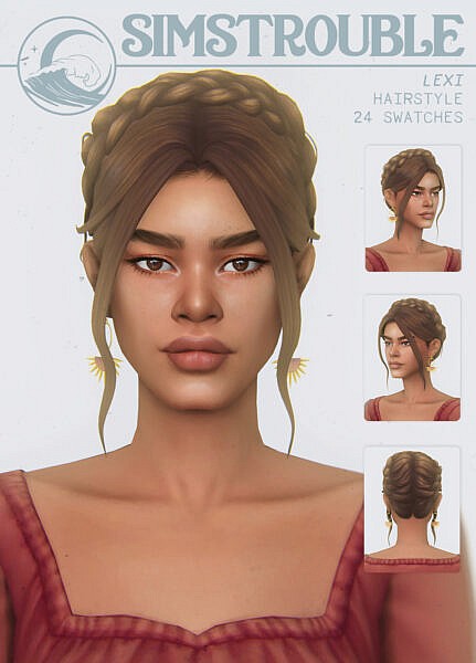LEXI HAIRSTRYLE ~ Simstrouble for Sims 4