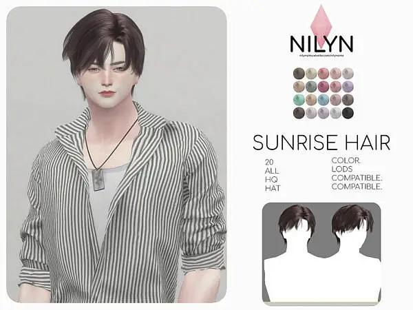 SUNRISE HAIRSYLE ~ The Sims Resource for Sims 4