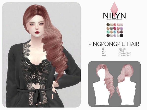 PINGPONGPIE HAIRSTYLE ~ The Sims Resource for Sims 4