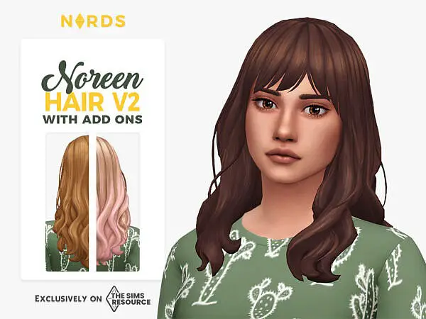 Noreen Hairstyle V2 ~ The Sims Resource for Sims 4