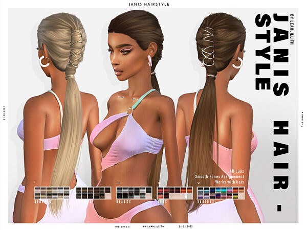 Janis Hairstyle ~ The Sims Resource for Sims 4