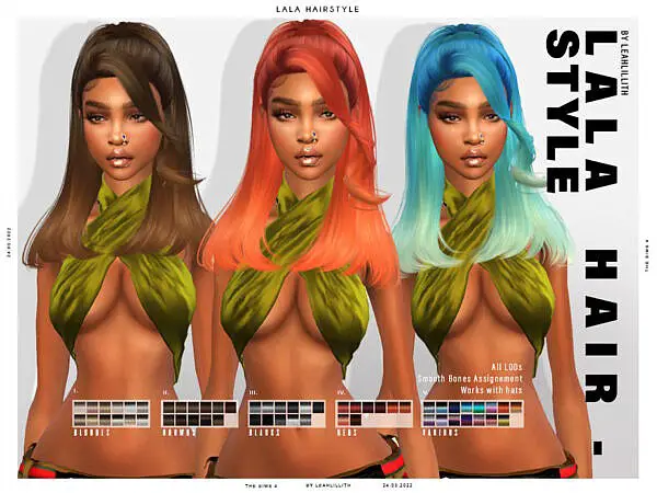 Lala Hairstyle ~ The Sims Resource for Sims 4