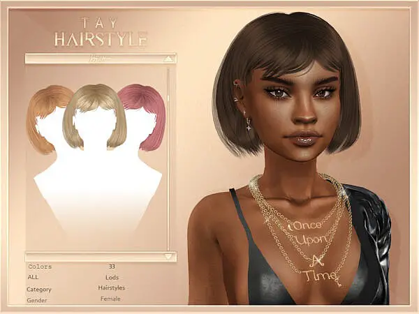 Tay (Hairstyle) ~ The Sims Resource for Sims 4