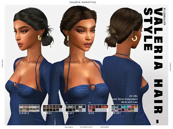 Valeria Hairstyle ~ The Sims Resource for Sims 4