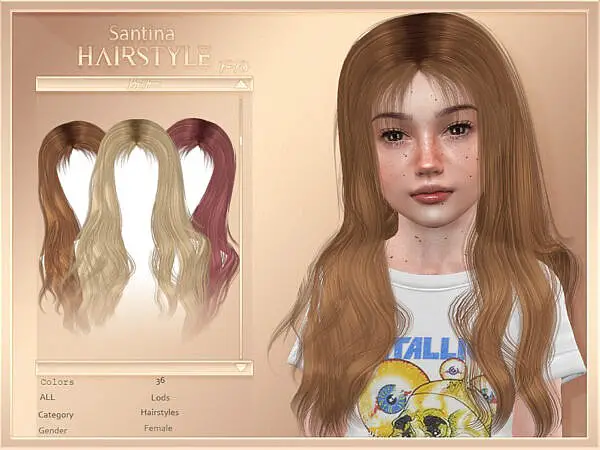 Santina (Child Hairstyle) ~ The Sims Resource for Sims 4