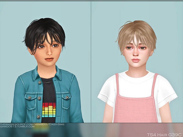 Child Hairstyle G39C ~ The Sims Resource for Sims 4